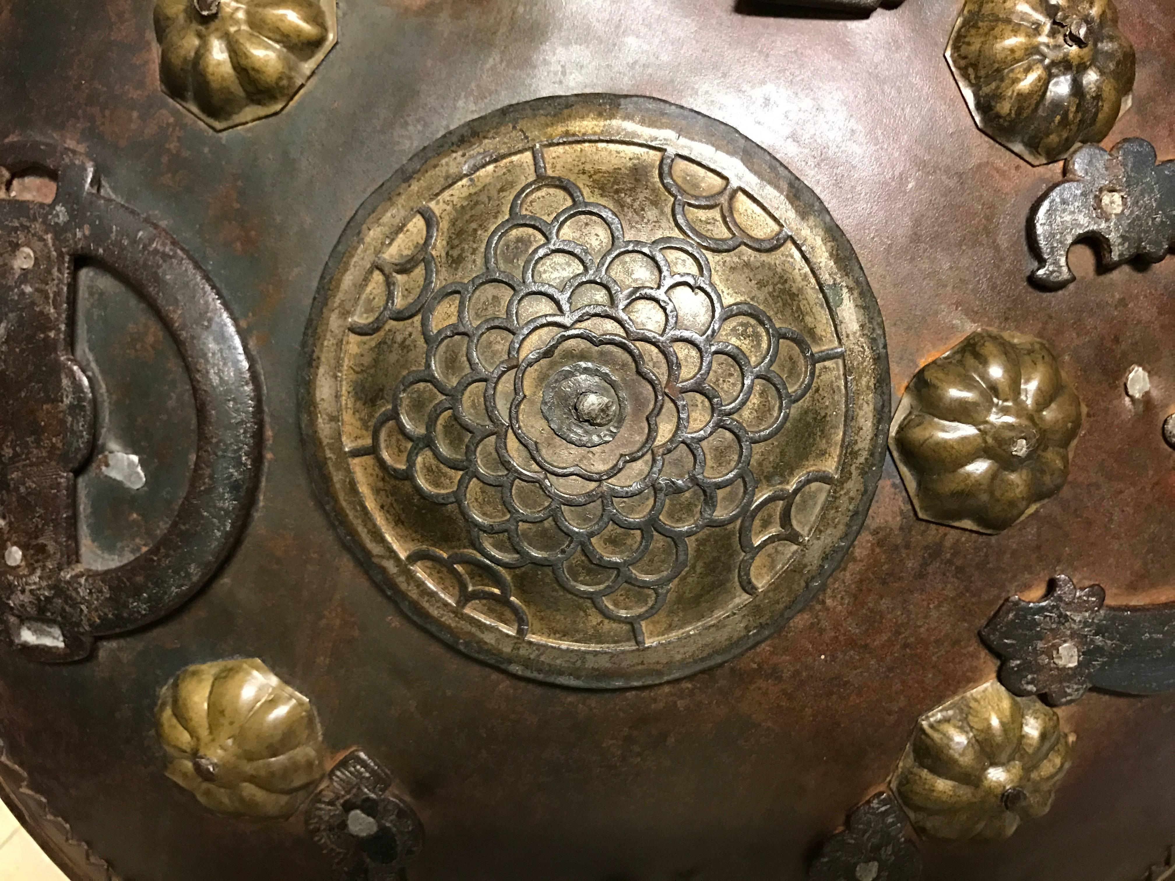 Turkish Ottoman Iron and Brass Miniature Shield