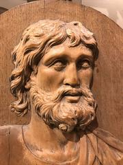17th Century Carved Relief of Saint James, Lifesize