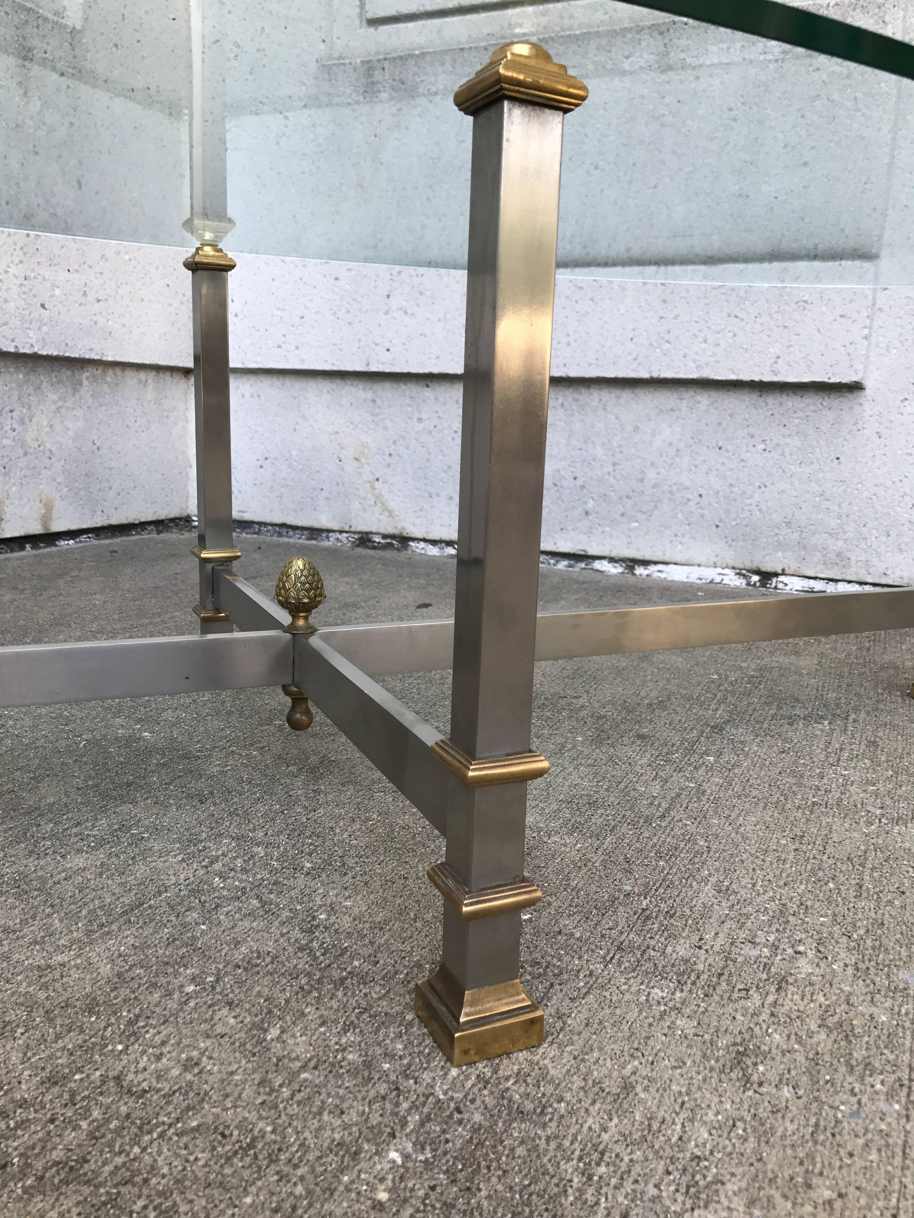 Maison Jansen Oval Coffee Table In Excellent Condition In Stamford, CT