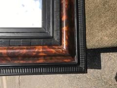 Dutch Faux Tortoise Shell Ripple Mold Mirror