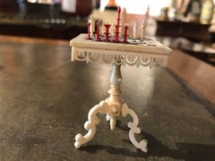 Swiss Miniature Chess Table with Stanhope Lens