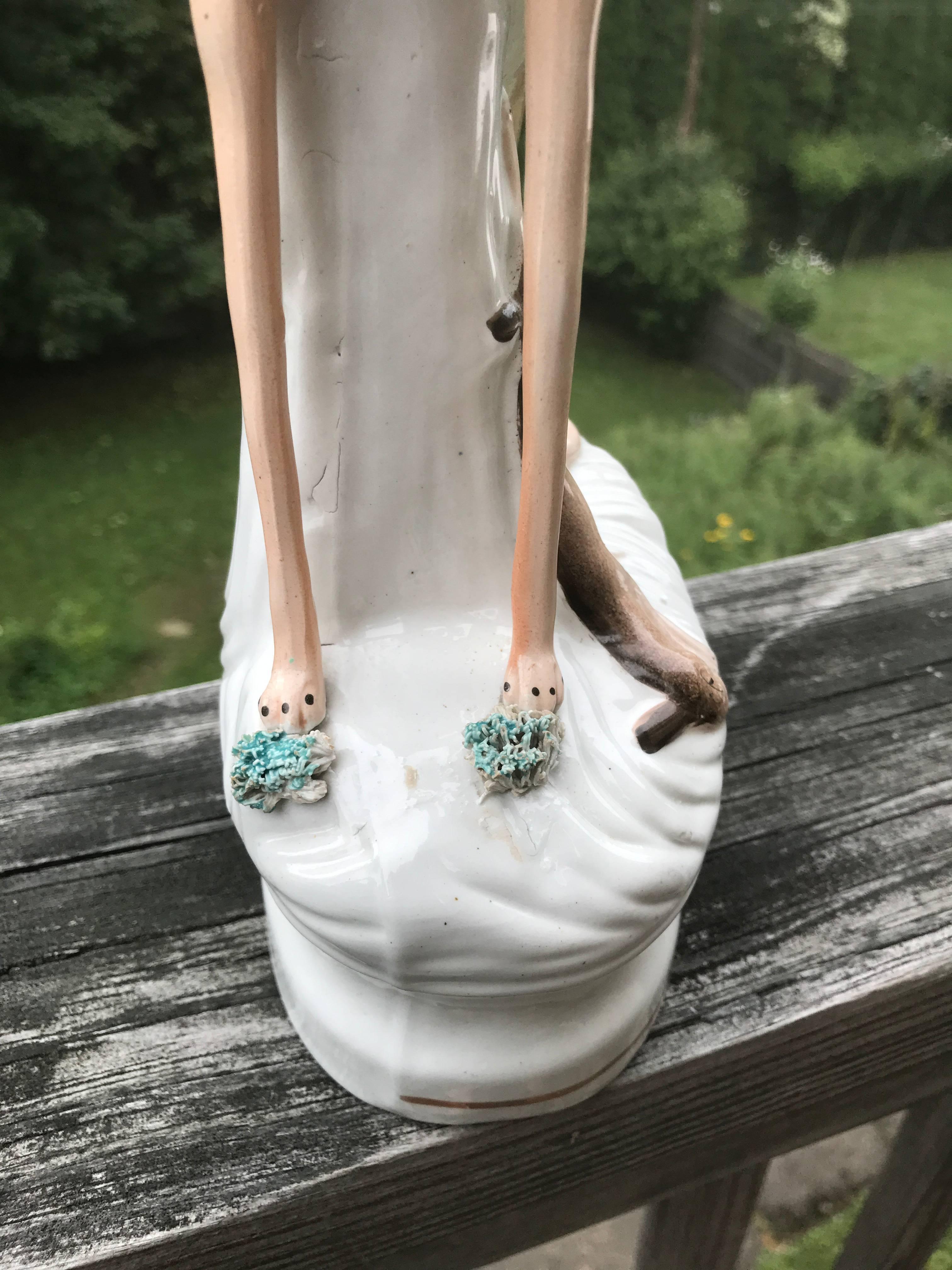 Pair of English Staffordshire Greyhounds or Whippets, Large-Scale In Excellent Condition In Stamford, CT