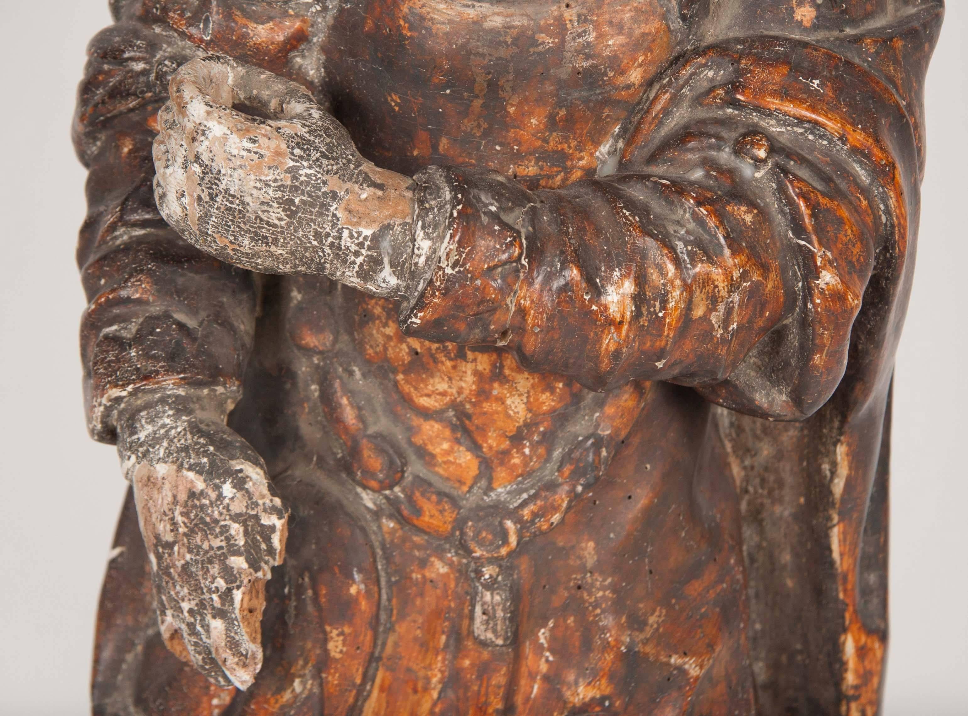 Italian Renaissance Carving of a Female Saint 2