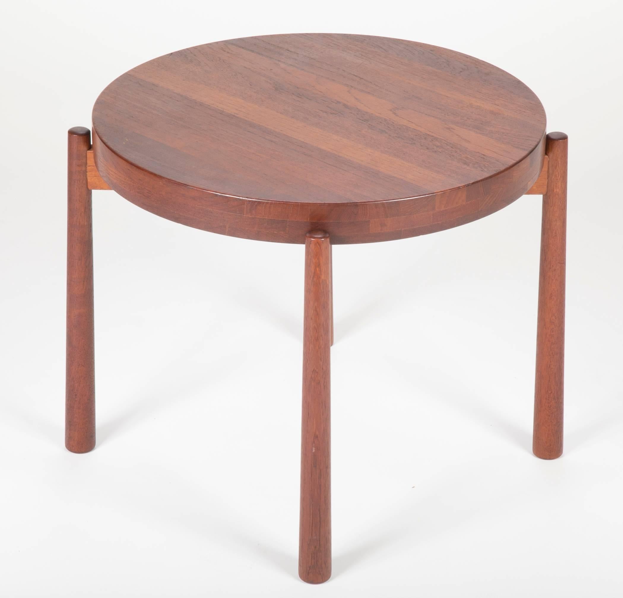 Pair of Midcentury Teak Side Tables, style of  Jens Quistgaard for DUX In Good Condition In Stamford, CT