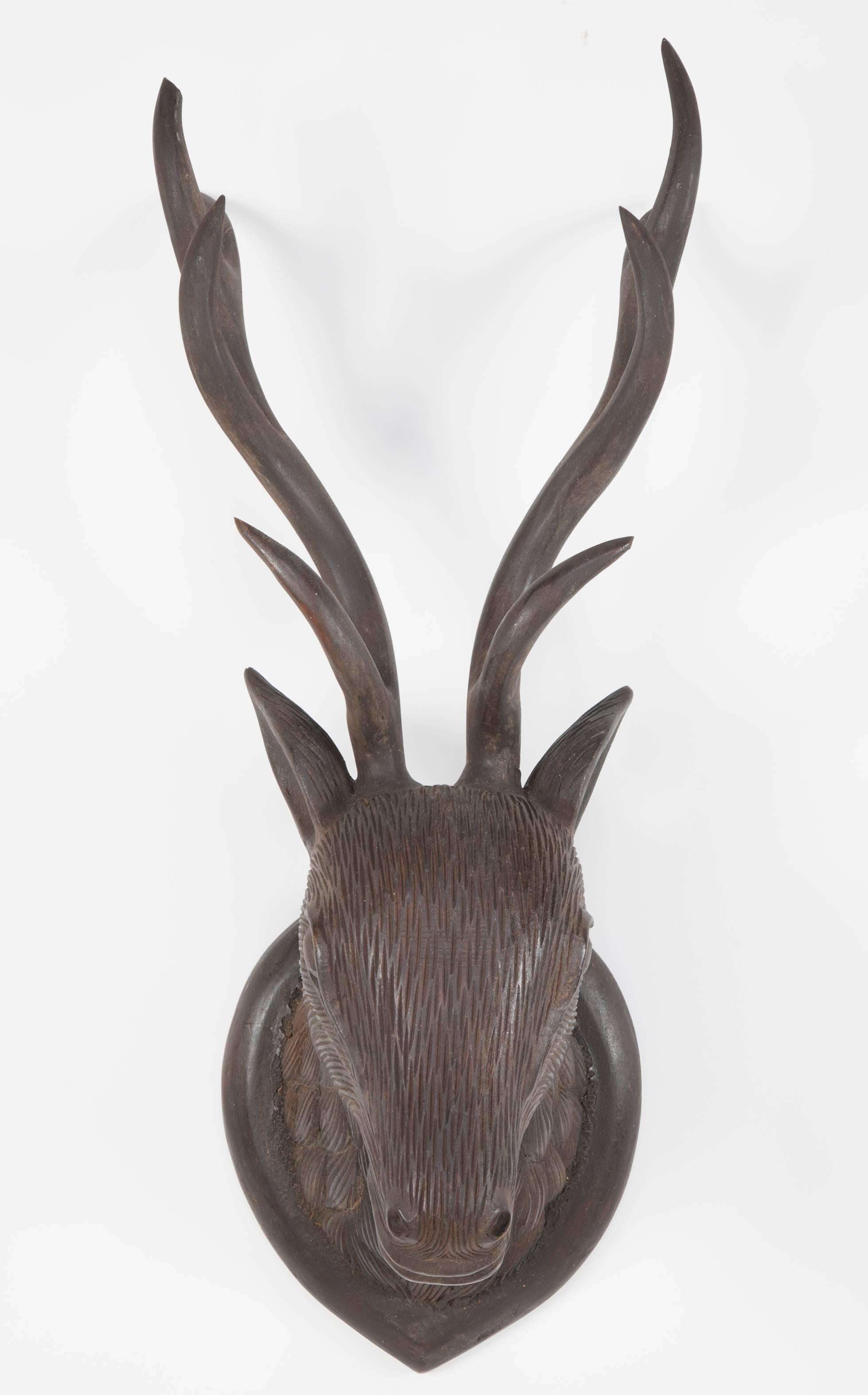 black forest carved deer