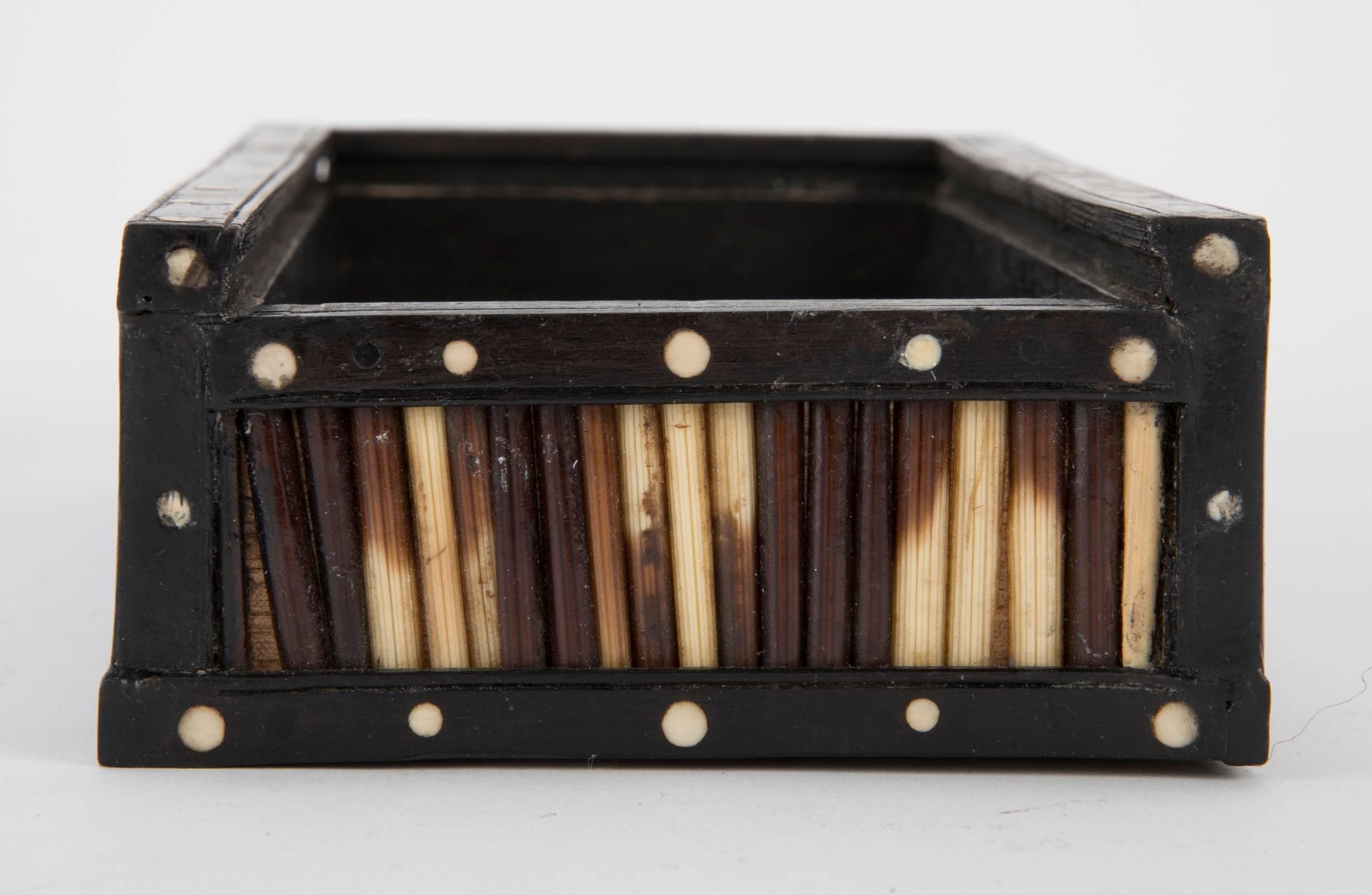 19th Century Anglo-Indian Porcupine Quill Pen Box