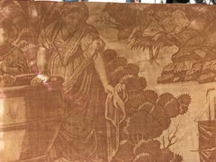 18th Century French Toile De Jouy Textile Panel