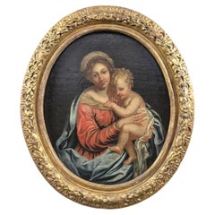 Virgin And Child — French School, C. 1700 — Circle Of Pierre Mignard