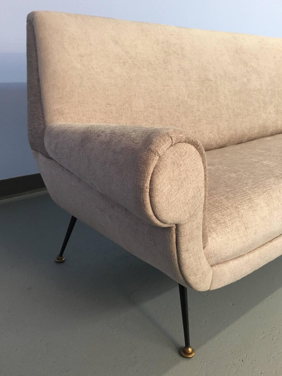 MidCentury Modern Italian Sofa For Sale at 1stdibs