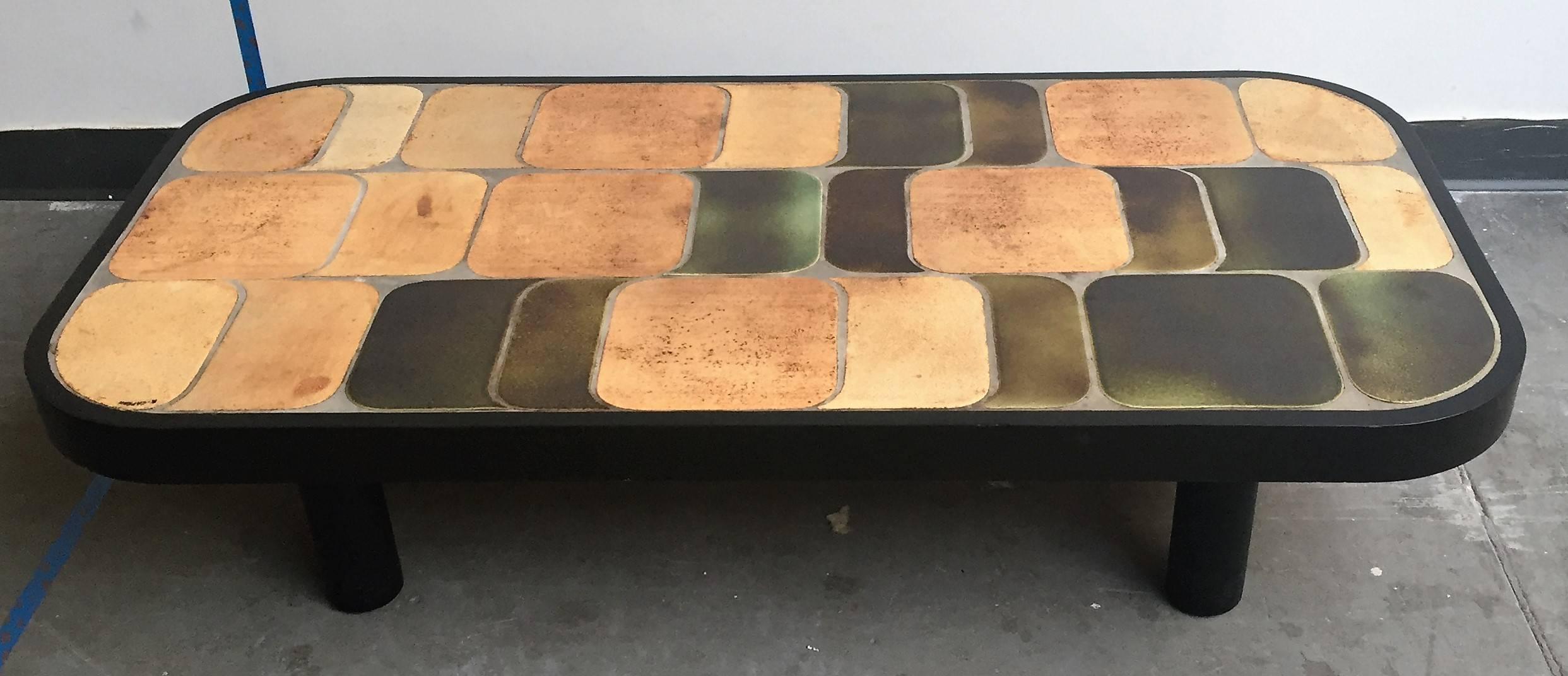 Ceramic Coffee Table by Roger Capron 1