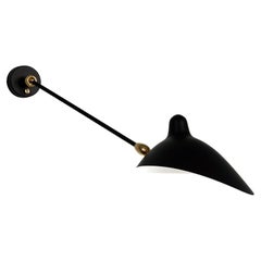 Serge Mouille - Sconce with 1 Arm/Double Swivel in Black - IN STOCK!