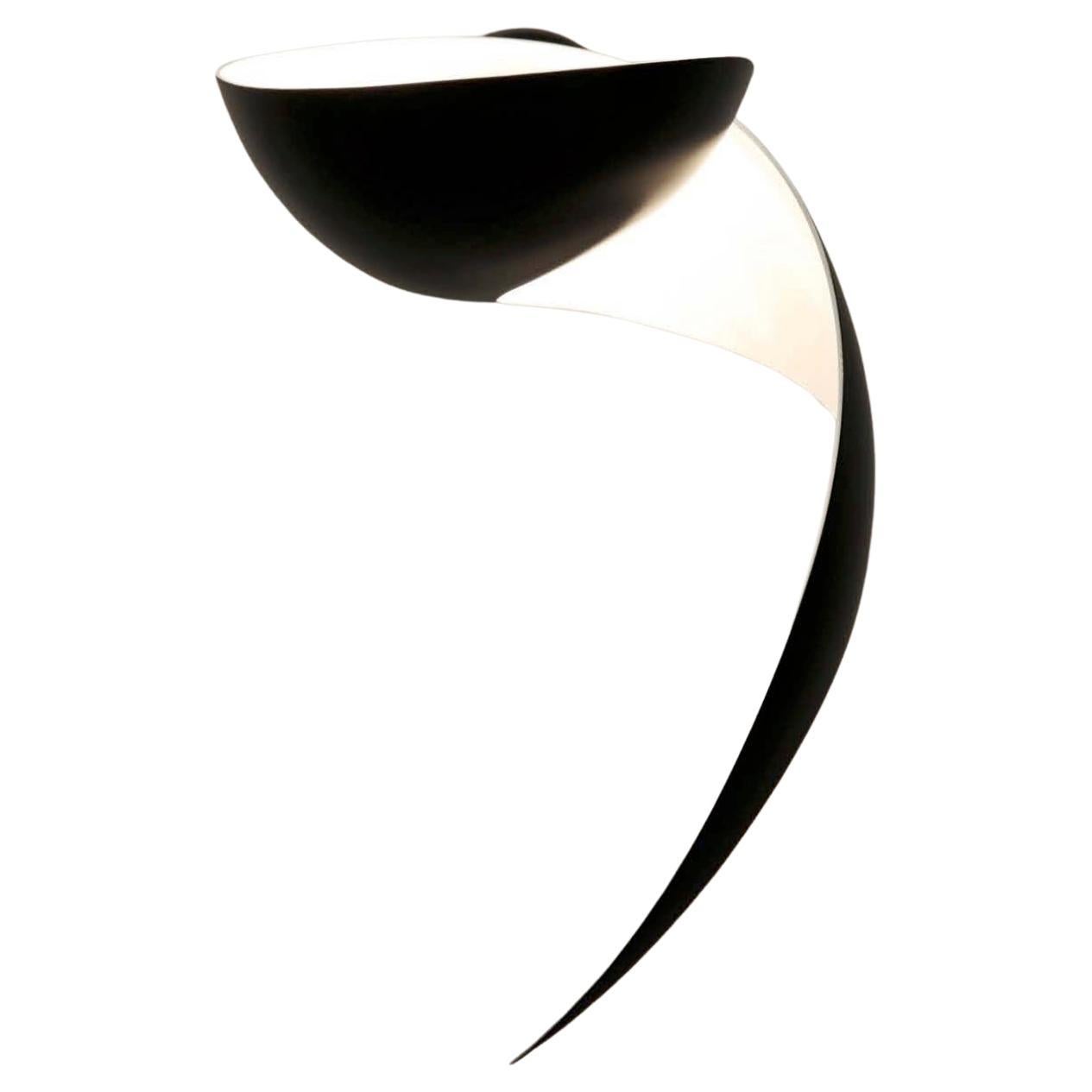 Serge Mouille - Flame Wall Sconce in Black For Sale