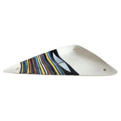 Triangular Dish with Stripes by Roger Capron