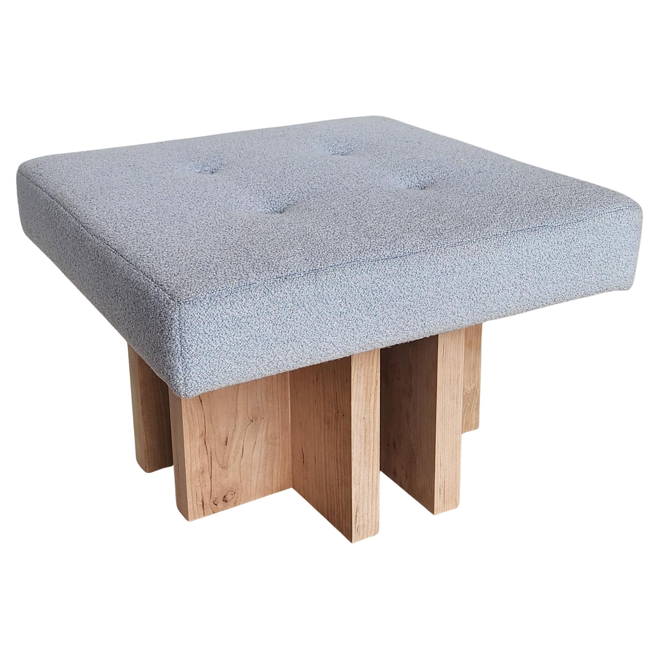 Bespoke Gueridon Ottoman, COM fabric, must see!