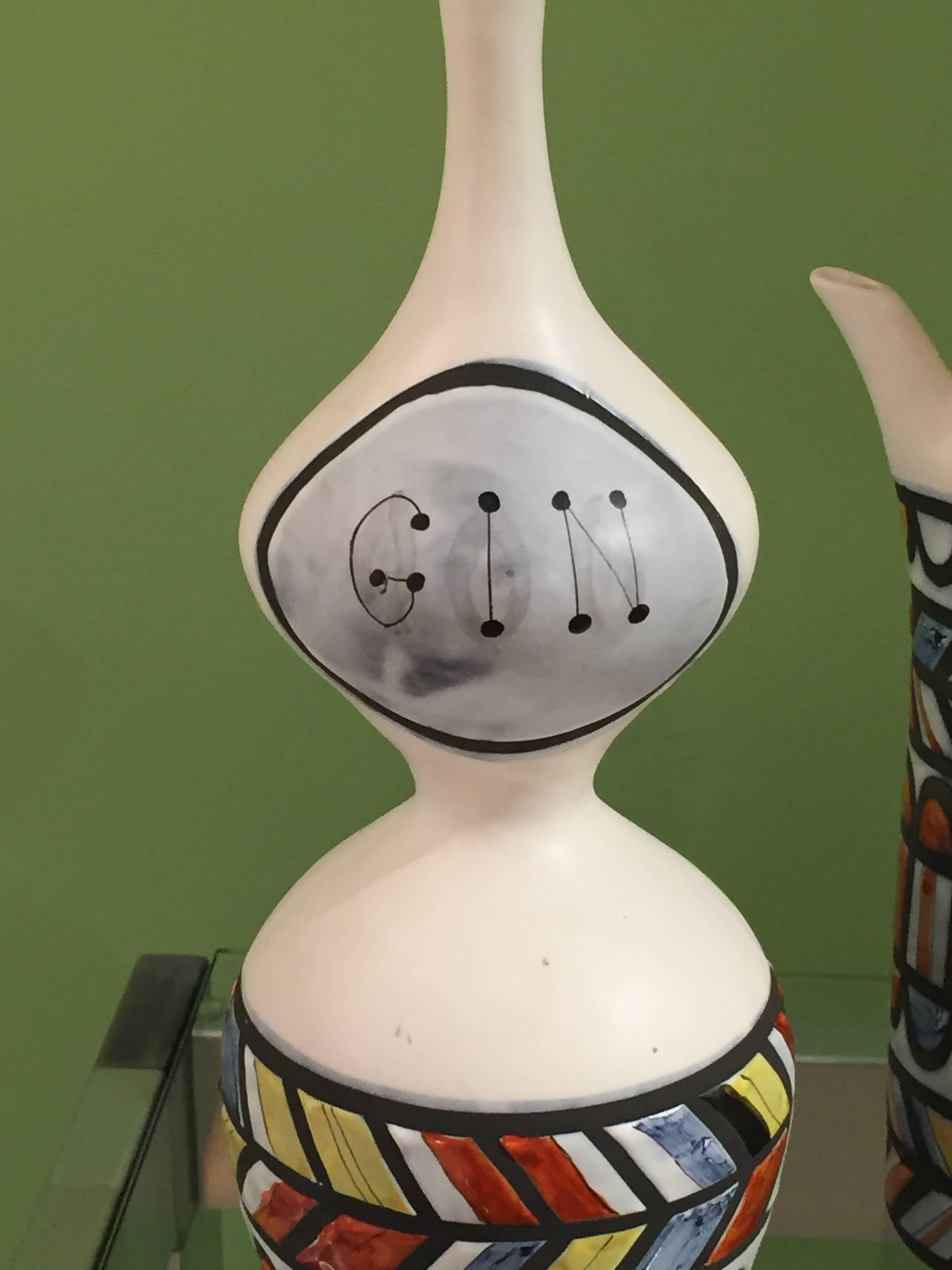Vintage ceramic pitchers/decorative objects.