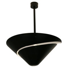 Serge Mouille - Medium Snail Ceiling Lamp in Black - IN STOCK!