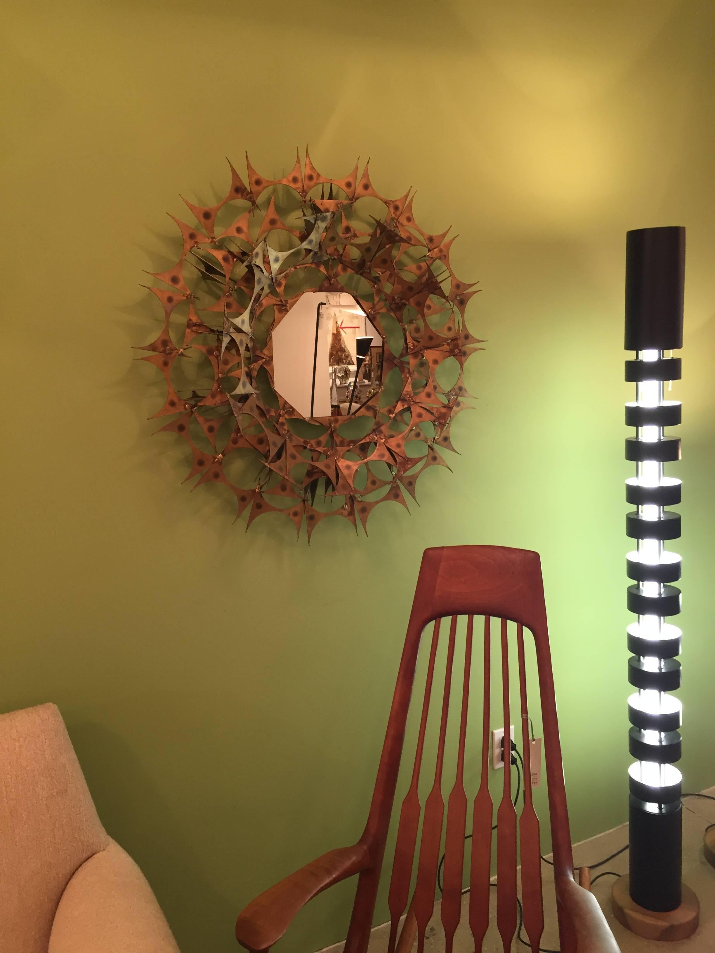 Large TOTEM Floor Lamp by Serge Mouille In Excellent Condition In Stratford, CT