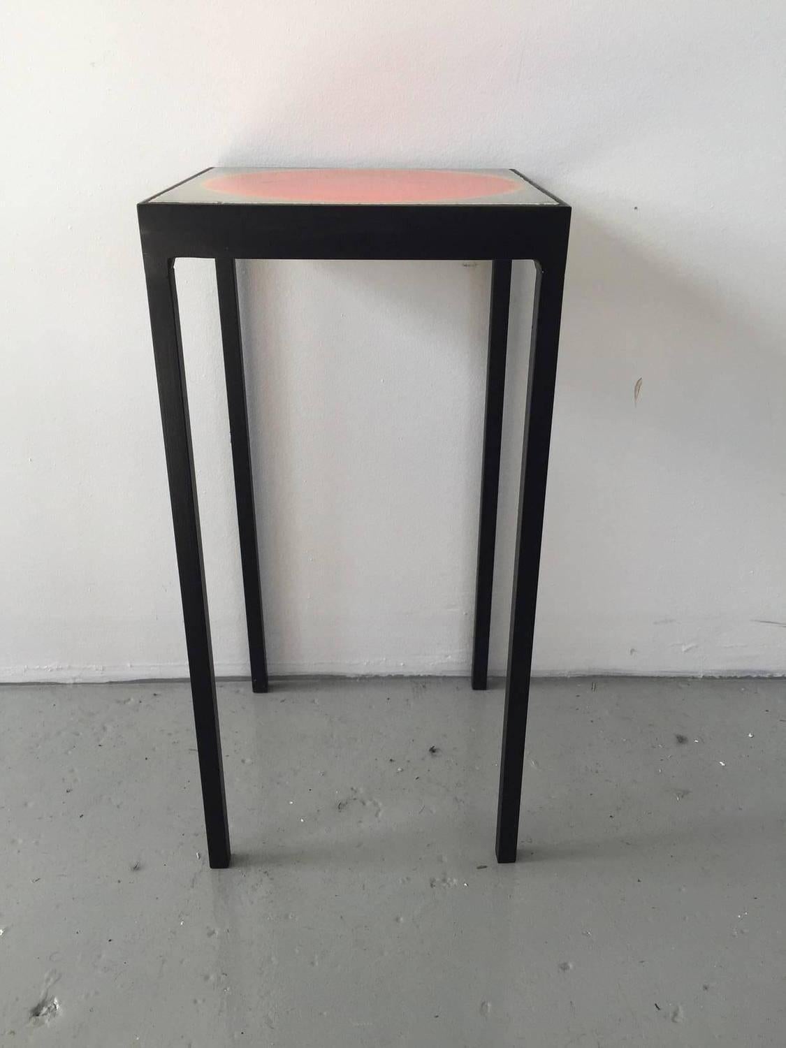 Mid-Century Modern Baby Side Table with Roger Capron Tiles