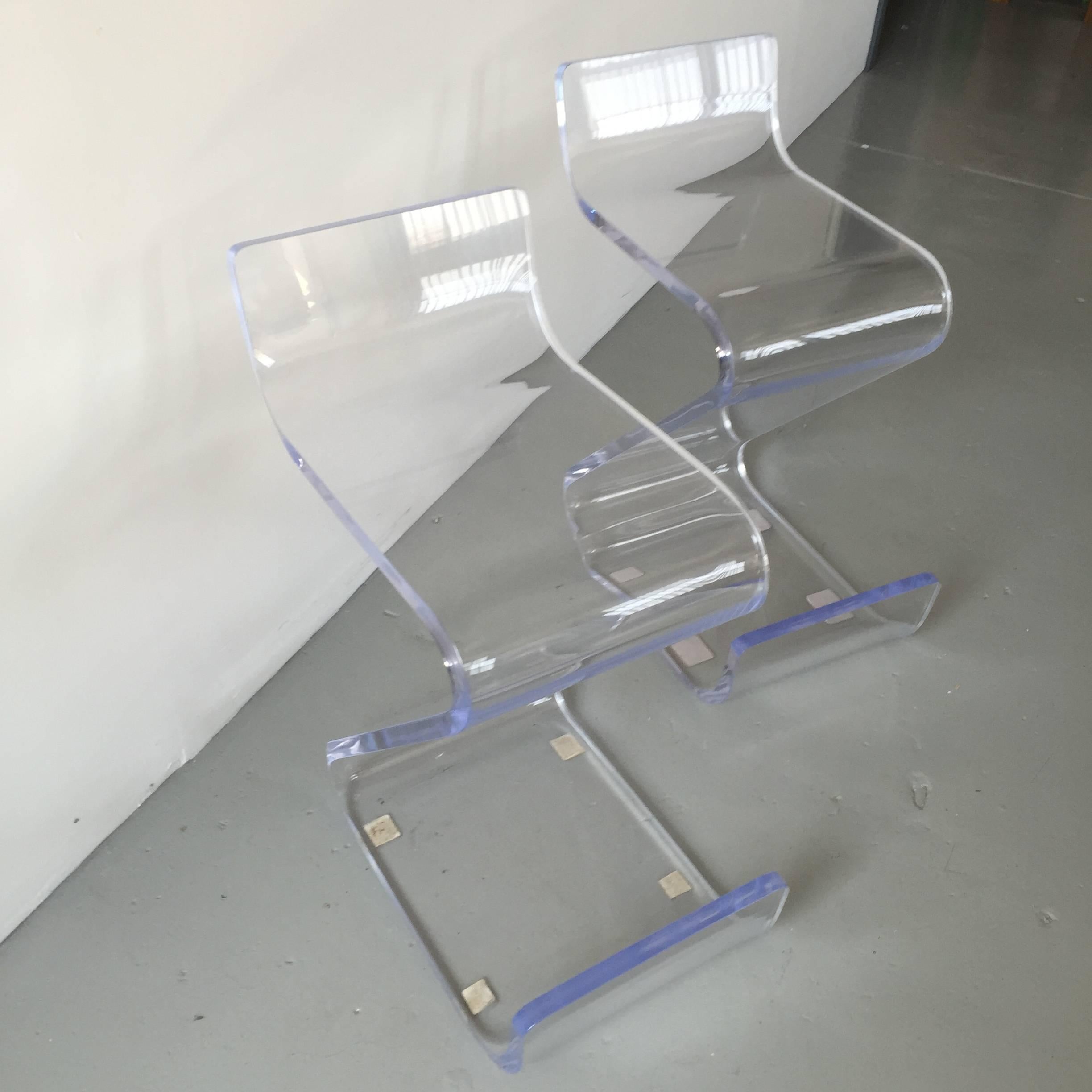 Mid-Century Modern Lucite Barstool by Gary Gutterman For Sale