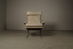 Leather "Swing" lounge chair with ottoman for COR Germany, 1960's