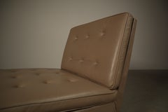 Sillón de cuero Florence Knoll 65 para Knoll International