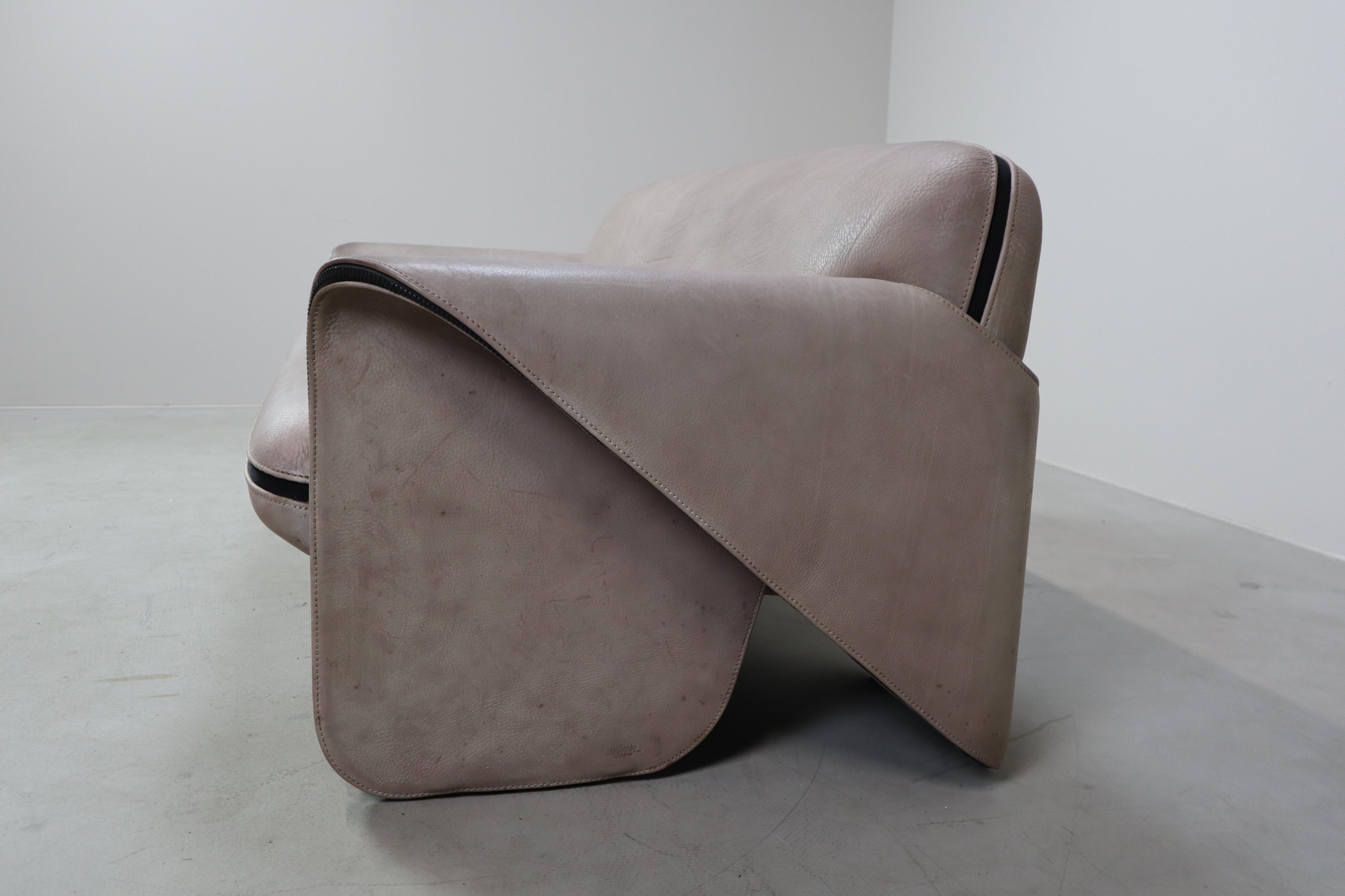 20th Century De Sede DS-125 two-seat sofa by Gerd Lange, 1978 For Sale