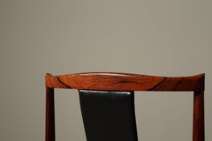 Lot de quatre chaises de salle à manger en bois de rose, créées par Henning Sørensen pour Dan-Ex, Danemark, 1960