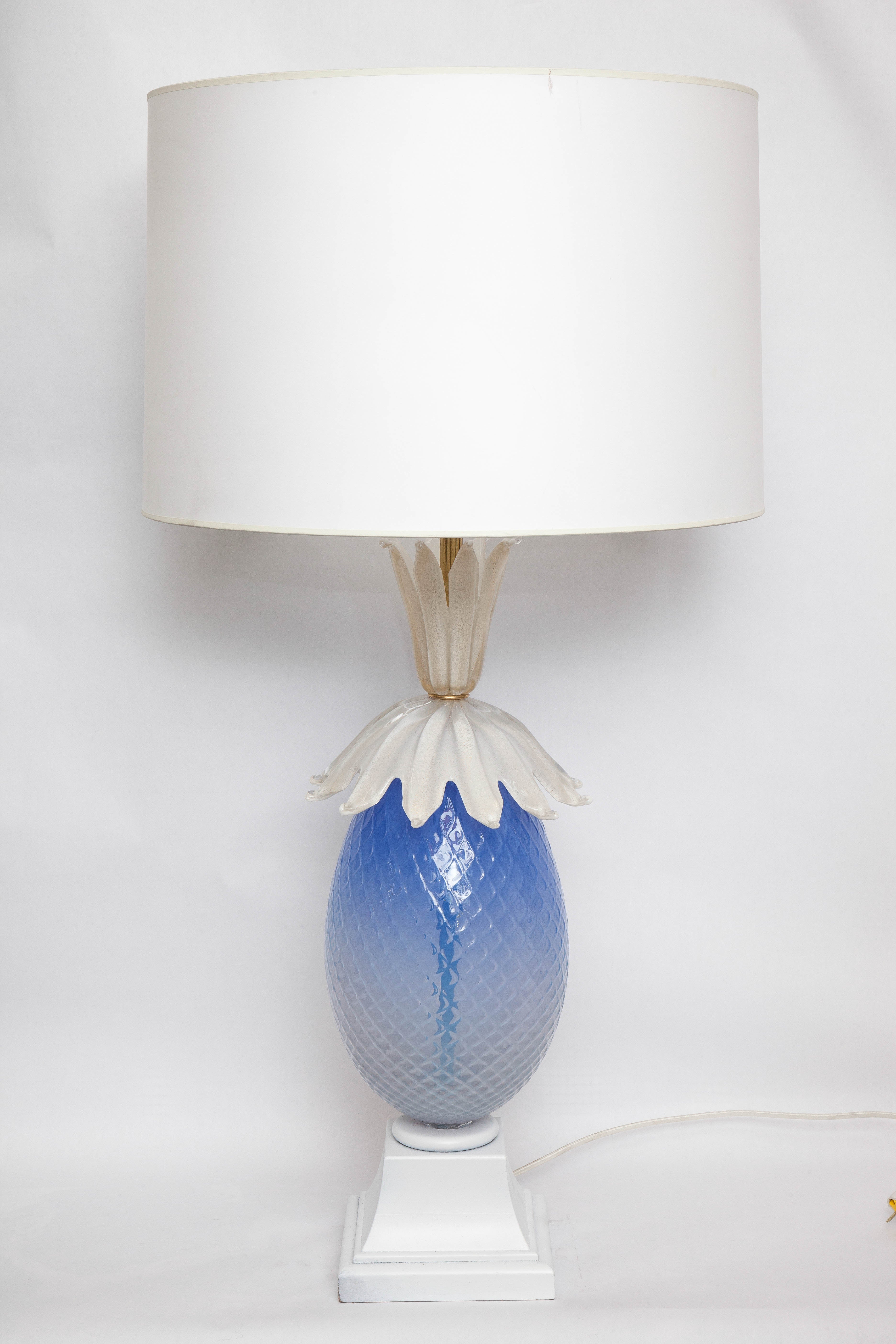  Martenuzzi Table Lamp Murano Glass Mid Century Modern Italy 1950's
