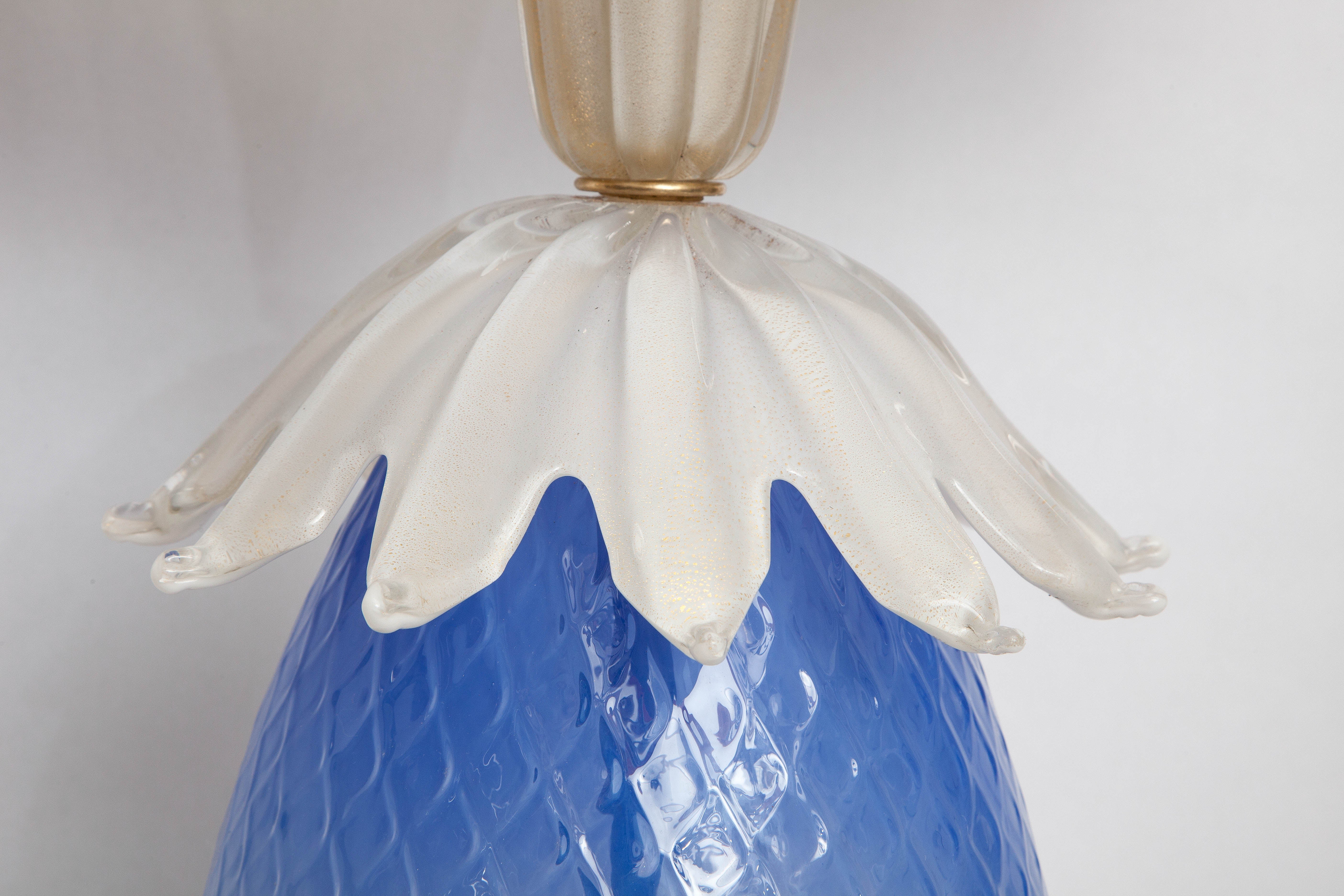  Martenuzzi Table Lamp Murano Glass Mid Century Modern Italy 1950's 1
