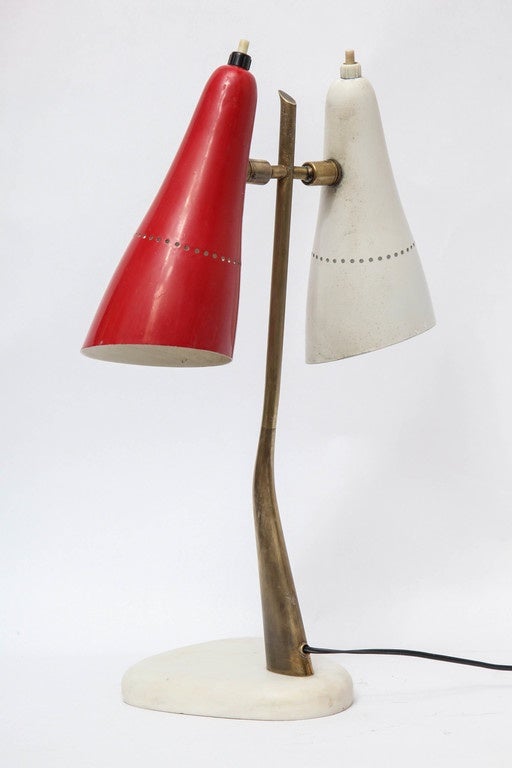 Mid-20th Century 1950s Italian Articulated Table Lamp by Lumen
