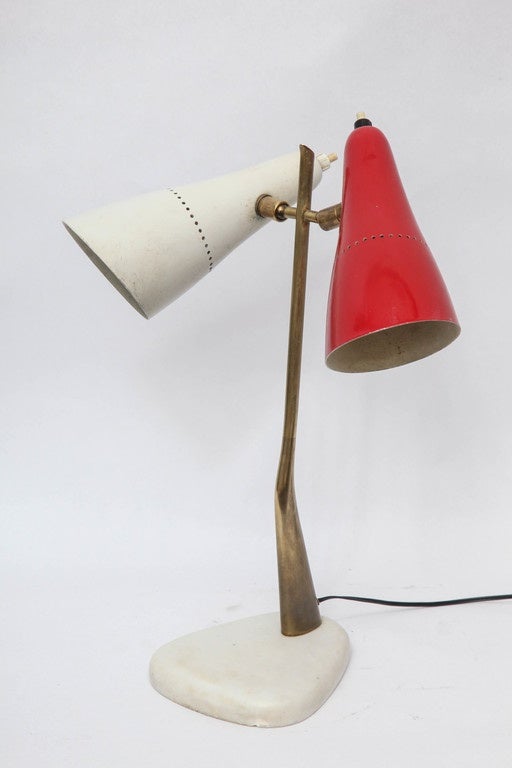 1950s Italian Articulated Table Lamp by Lumen 1