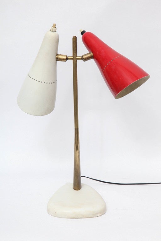1950s Italian Articulated Table Lamp by Lumen 2