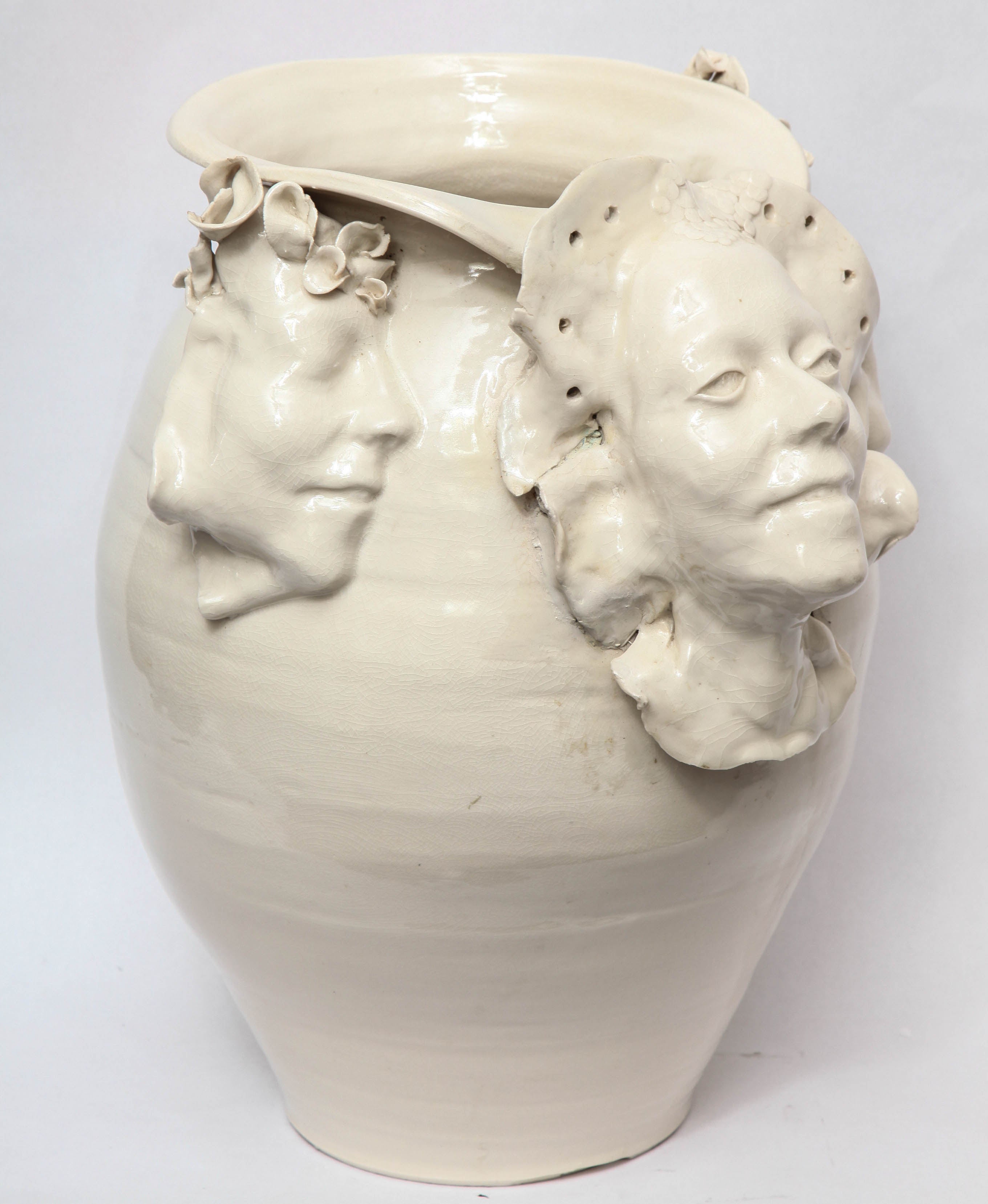 American 1960s Monumental Sculptural Ceramic Vase