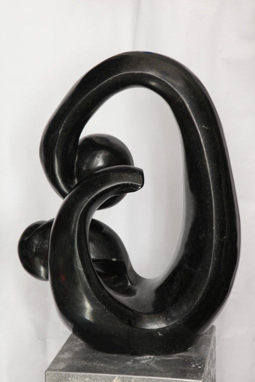 Late 20th Century Shona African Modernist Marble Sculpture, Signed Edmore Makotore