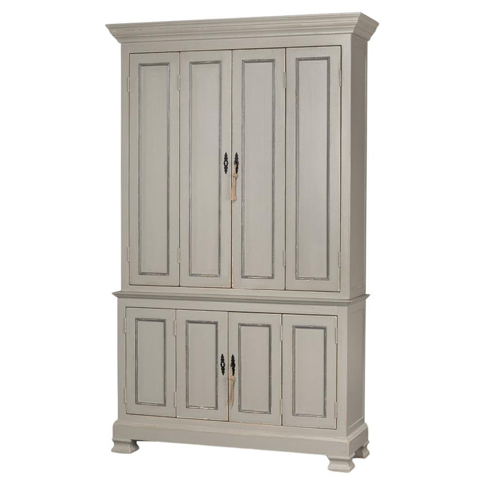 European Provincial Painted Cabinet For Sale