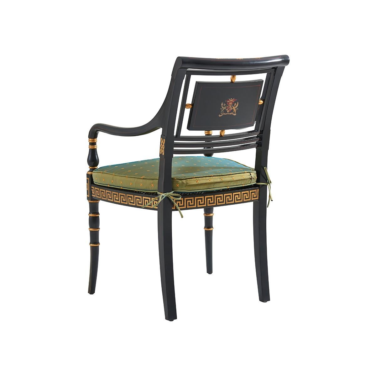 Vietnamese Regency Parcel Gilt Armchair