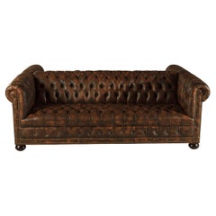 Antique Double Sided Chesterfield Sofa