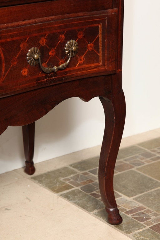 18th Century Continental Marble-Topped Walnut Commode