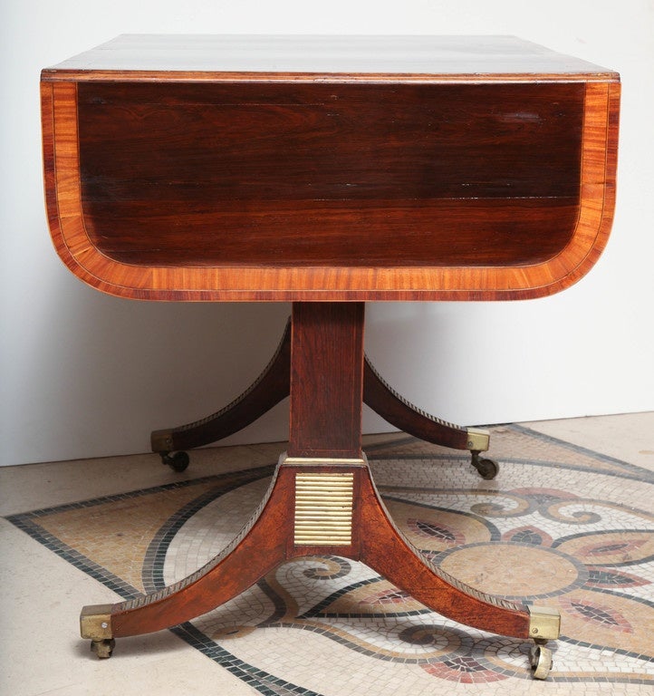 19th Century Regency Rosewood Sofa Table in the Manner of John McLean