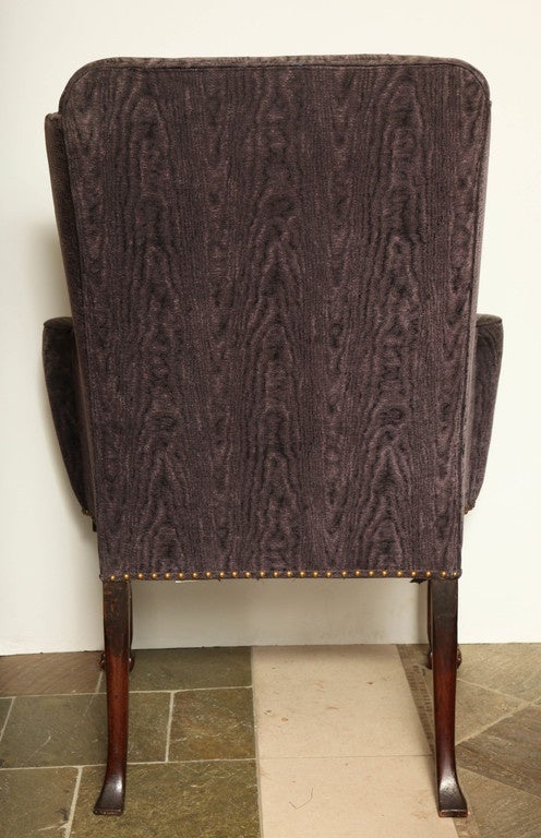 George III Walnut Wing Chair 2