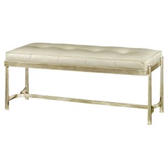 Art Deco Silvered Bench