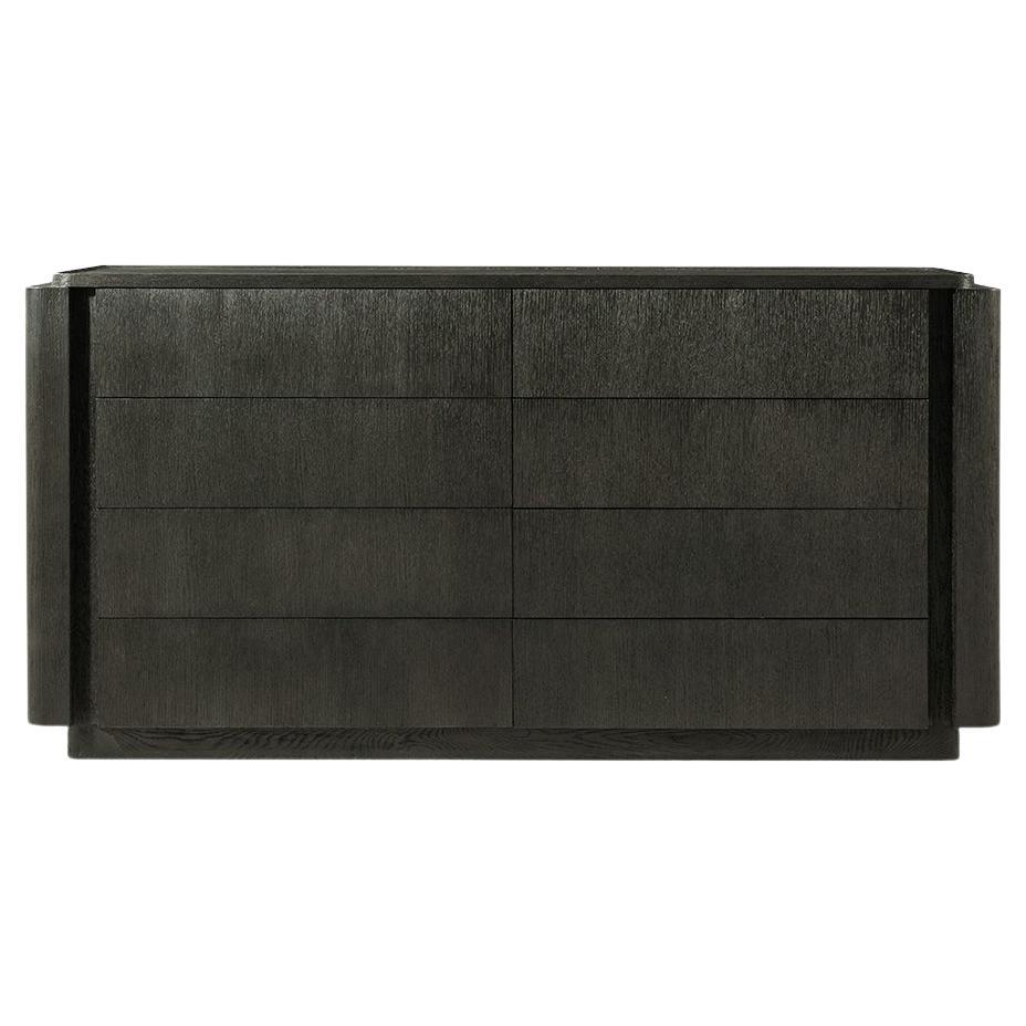 Dark Oak Modern Dresser For Sale