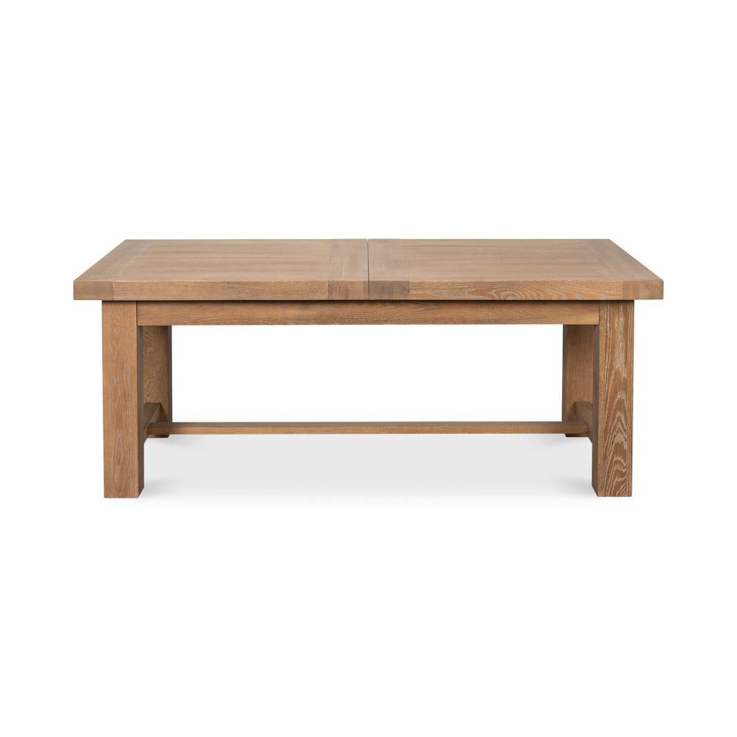 Asian Modern Oak Extension Dining Table For Sale