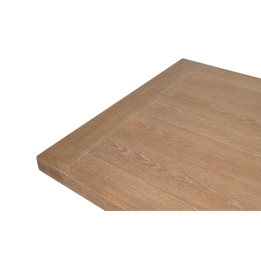 Wood Modern Oak Extension Dining Table For Sale