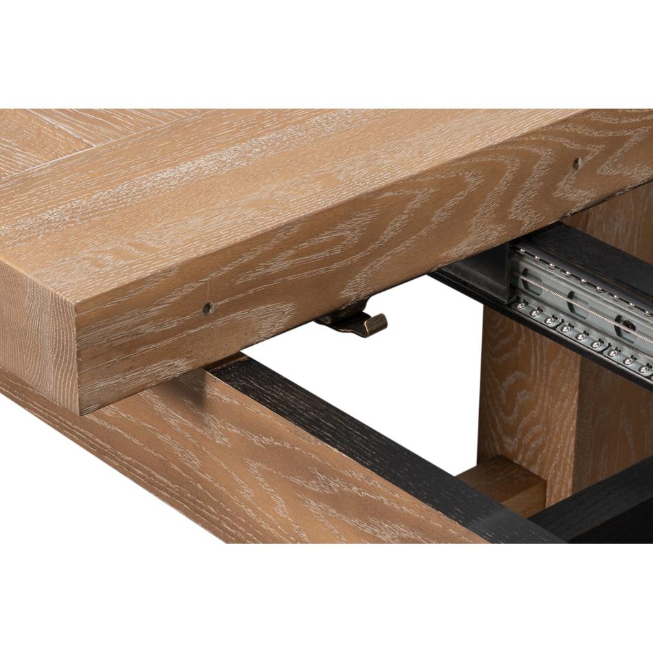 Modern Oak Extension Dining Table For Sale 2