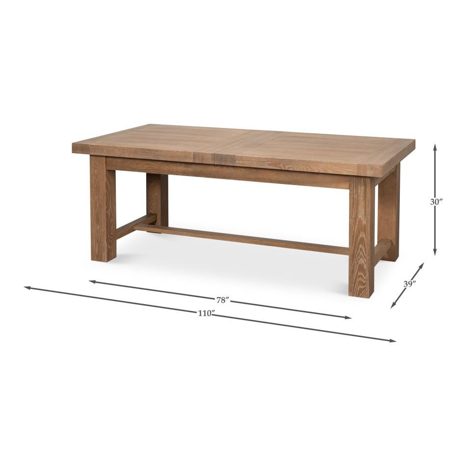 Modern Oak Extension Dining Table For Sale 5