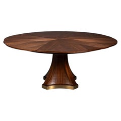 Art Deco Style Walnut Dining Table