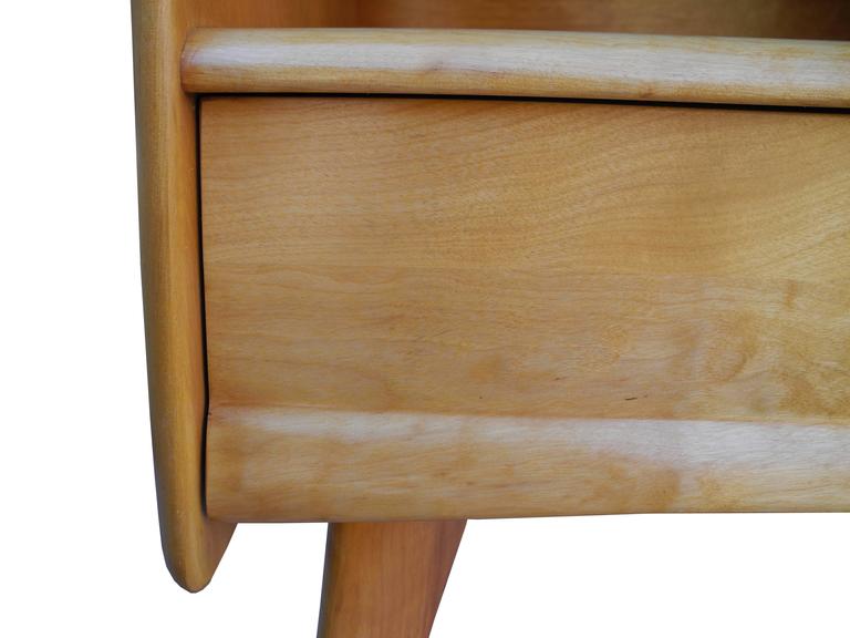 Solid Maple Modern Atomic Age NightStands/Bedside Tables by Heywood