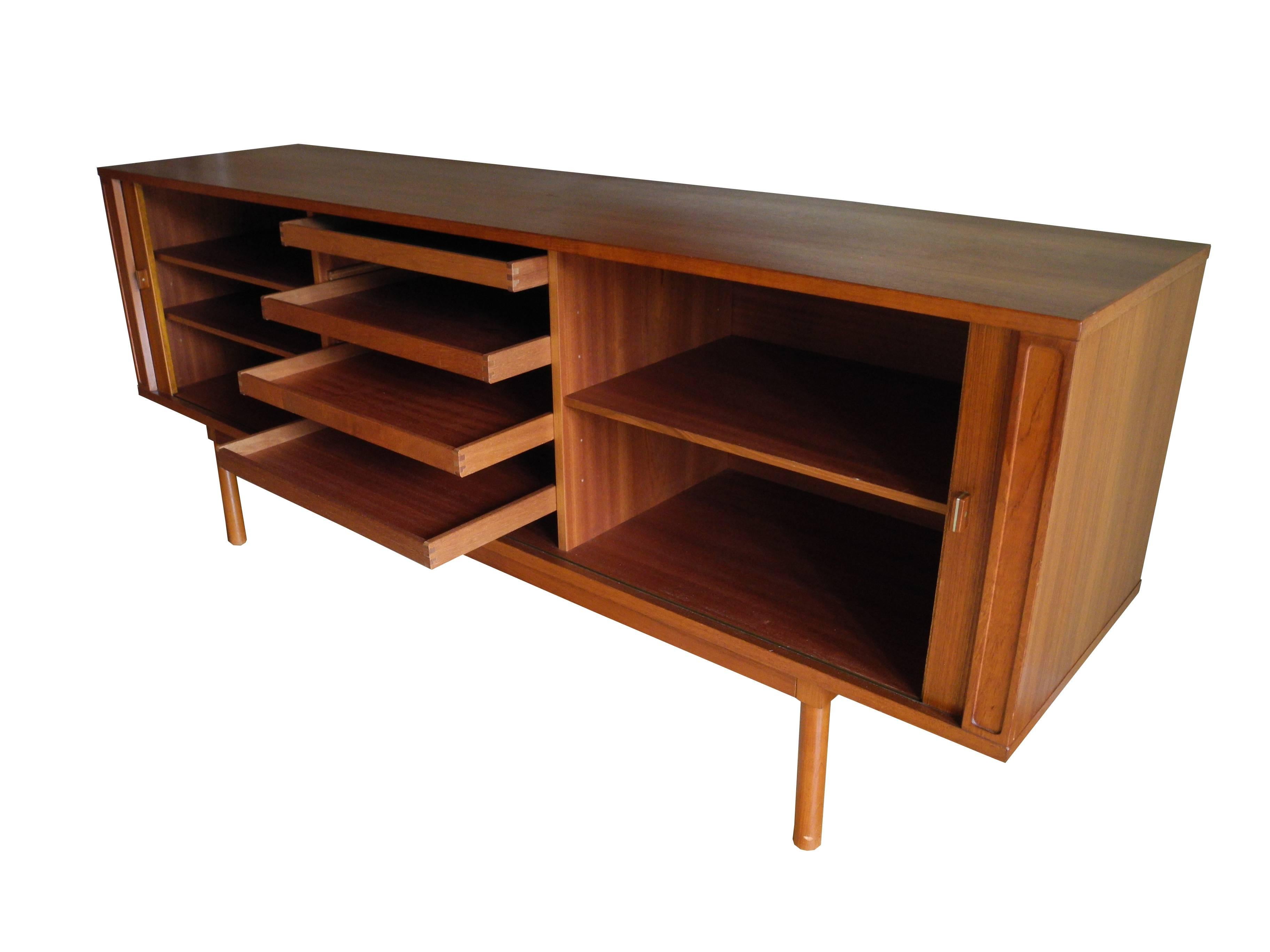 tambour door credenza