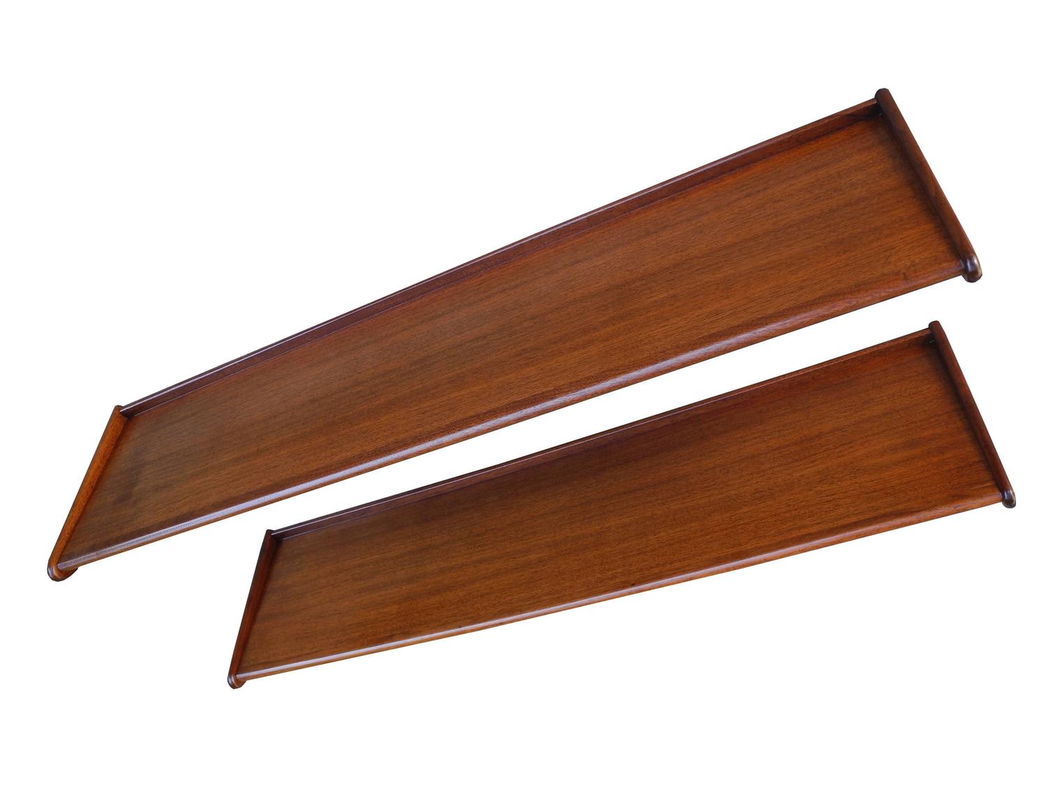 MidCentury Danish Modern Teak Floating Shelves, 1950s For Sale at 1stdibs